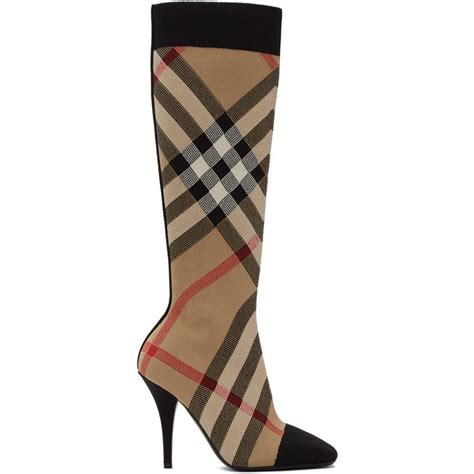 burberry stretch knit sock boots